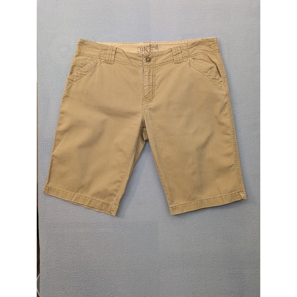 BKE Buckle Shorts Men's Size 31 Tuscan Bermuda Chino Khaki